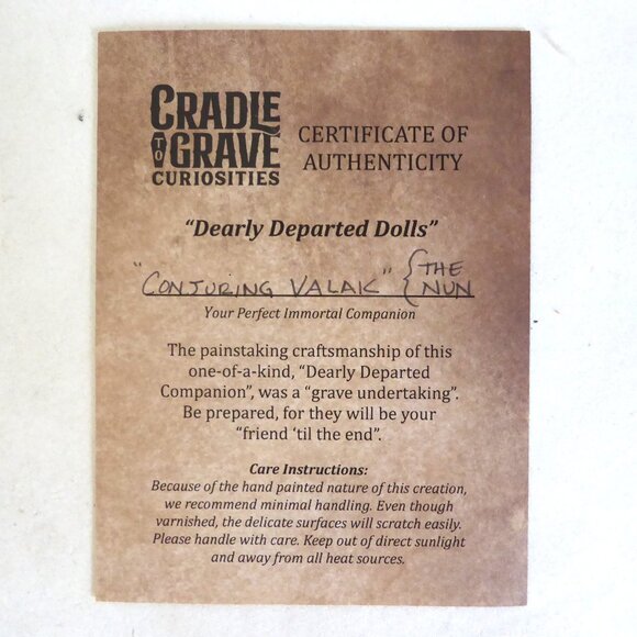 OOAK 17” CONJURING NUN VALAK HORROR DEMON DEPARTED EVIL DOLL HORROR ODDITY - Picture 12 of 13